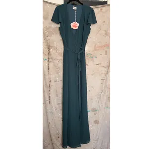 Show Me Your Mumu Noelle Deep Jade Maxi Wrap Dress thumbnail 2