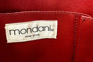 Vintage Mondani New York Red Purse thumbnail 8