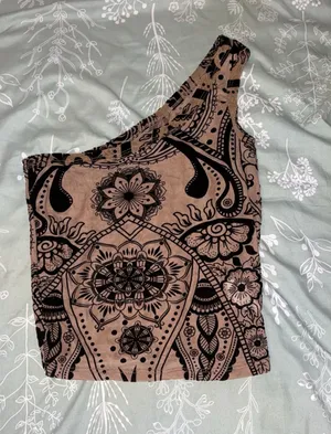 One-Shoulder Top Shein thumbnail 1