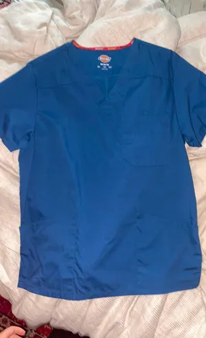 Dickies Caribbean Blue Scrub Top (Men’s) thumbnail 1