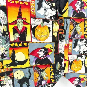 111 Main Womens Vintage Halloween Spooky Witch Vampire Novelty Print Vest Size L thumbnail 3