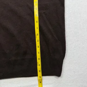 Only Mine 100% Cashmere Sweater Women’s Small Brown 2-Ply V-Neck Pullover thumbnail 5