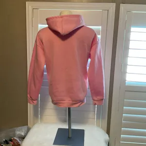 SHEIN Light Pink Fleece Hoodie thumbnail 3