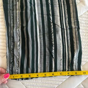 Striped Wide Leg Pants Black thumbnail 7