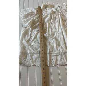 Jennifer & Grace White Eyelet Blouse Embroidery Ruffle Cap‎ Sleeve XL NWT thumbnail 4