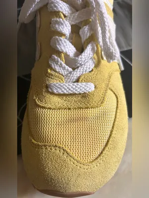New Balance 574 Fall Suede Sneakers in Lemon Haze Sz 9.5 Grunge Indie Sleaze thumbnail 6