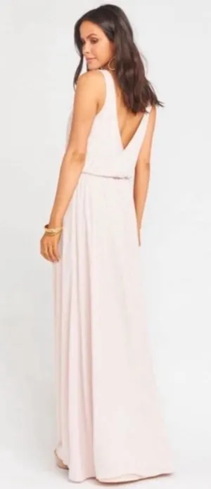 Show Me Your Mumu SMYM Kendall dusty blush maxi dress NEW SMALL thumbnail 1