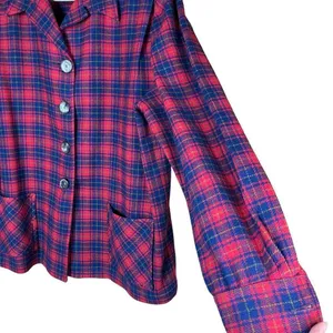 ‎Vintage Pendleton 100% Pure Virgin Wool Red Plaid Coat thumbnail 5