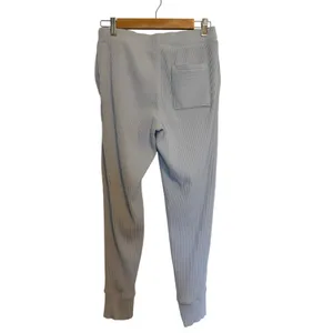Haven Well Within Rib Knit Jogger Pants Small Blue Lounge Travel Quiet Luxury thumbnail 2