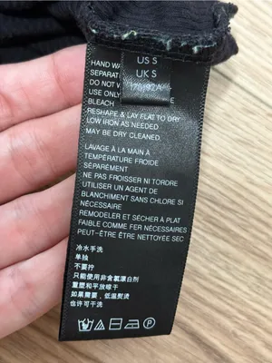 Free People Shimmy Shake Top Black Ribbed Open Back Long‎ Sleeve Size S thumbnail 6