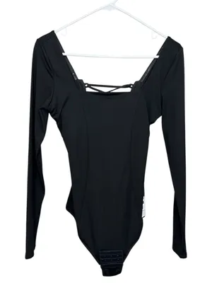 Ta3 LS Squary Bodysuit in Black Size Small thumbnail 1