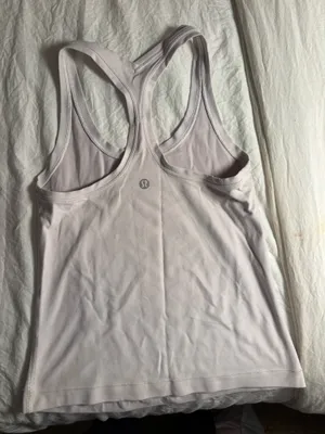 White Lululemon Racerback Tank Top thumbnail 2