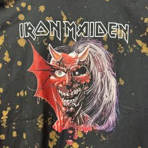 Iron Maiden Purgatory Heavy Metal Band Oversize Bleach Dye M thumbnail 2
