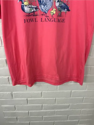 Lost Creek Outfitters “Fluent in Fowl Language” Chicken Goose Duck Tee Size XL thumbnail 3