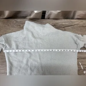 Free People Crop Top Fleece Long Sleeve Pull‎ Over Cowel Neck Soft Warm small thumbnail 3