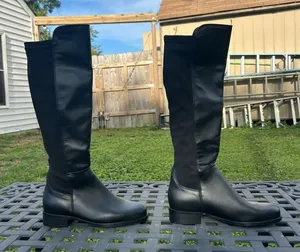 La Canadienne‎ black knee high leather boots size 6 thumbnail 1