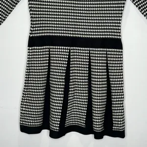Lauren Ralph Lauren‎ Houndstooth Classic A-line Pleated Knee Length Dress Large thumbnail 7