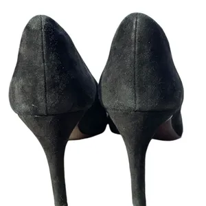 Cole Haan Suede Black Heels Sz 8 B thumbnail 3