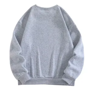 No.7 Ball Print Round Neck Fleece Sweatshirt in Gray, Size M​​​ thumbnail 2