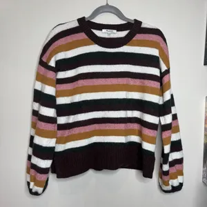 Madewell‎ Striped Payton Pullover Sweater in Coziest Yarn Size S Wool Alpaca thumbnail 2