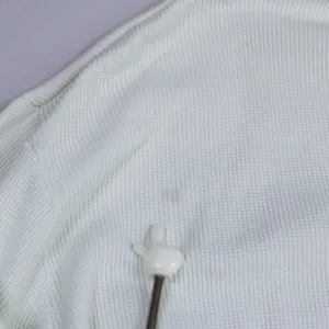 John Galt Nantucket Graphic Thermal Top‎ Women OS White Blue Cropped Waffle Knit thumbnail 8