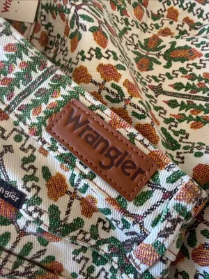 NWT Wrangler Fierce Flare High Rise JEANS Size 12 X 32 Green Vintage Garden Y2K thumbnail 9
