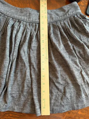 Sandro Gray Gathered Skater Skirt size 1 thumbnail 8
