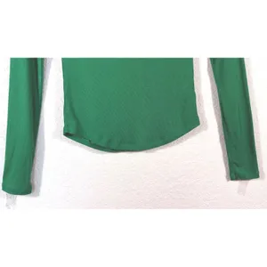 Aritzia Sunday Best Freshman Turtleneck Small Green Ribbed Long Sleeve Top thumbnail 4