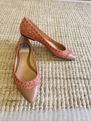 Rebecca Minkoff Irene Coral Suede Laser Cut-Out Ballet Flats Size 7.5 thumbnail 7