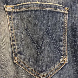 MOTHER Denim The Insider Crop Jeans Double Trouble Wash Mid Rise Size 25 thumbnail 13