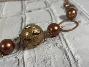 Bronze Gold Tone Chain Y2K Belt Necklace Waist Chain Boho thumbnail 4