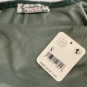Free People Intimates Velvet Camisole Small Green Cowl Neck NWT thumbnail 10