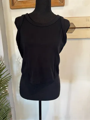 Nike Black Women's Racer Tank Top thumbnail 3
