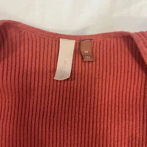 Anthropologie Pilcro Light Pink Cropped Bustier Square Neck Sweater Top Size XS thumbnail 4