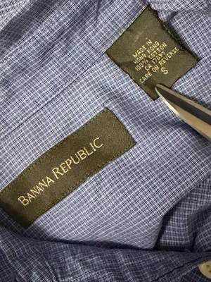 Banana Republic Micro Check Dress Shirt thumbnail 6