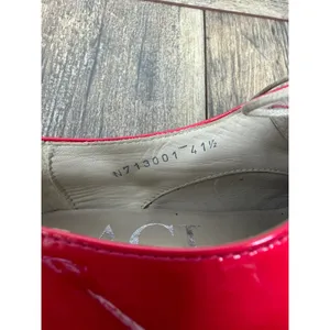 AGL Attilio Giusti Leombruni Red Patent Leather Oxfords Flats N713001 Size 11 thumbnail 5