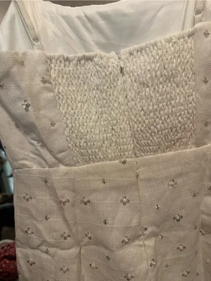 Lulus White Embellished Mini Dress with Spaghetti Straps and built in shorts thumbnail 7