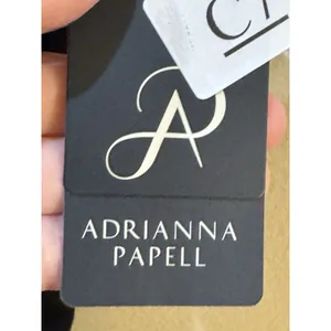 Adrianna Papell Women Pleated Layered Gown Size 4 Black And Ivory Tuxedo Dress thumbnail 8