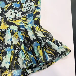 Cinq À Sept Lyra Obsidian Tossed Floral Mini Dress Ruffle Tiered Size 8 thumbnail 9