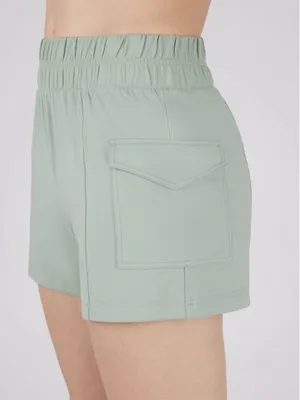Yogalicious Size XL, Lily Pad Lux Utility 4" Cargo Short. New With Tags thumbnail 2