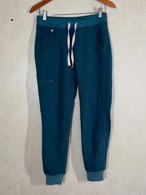 Figs Set 2 Pieces Catarina Scrub Top XS & Zamora Jogger Pants XSP Caribbean Blue thumbnail 4