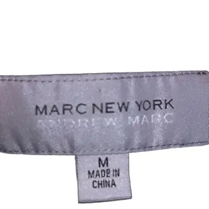 Marc New York Andrew Marc Burgundy Military Zip Jacket Gold‎ M thumbnail 4