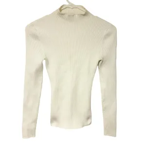 Babaton Aritzia Size XS White Ribbed Ambrosia Sculpt Knit Tie Back Top thumbnail 2