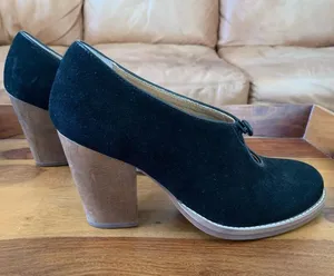 Latigo Black Suede Block Heel Shoes thumbnail 1