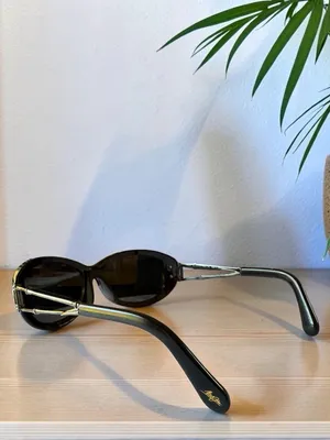 Maui Jim Alana MJ-215-17 Black Polarized Sunglasses Japan w/ Case thumbnail 5