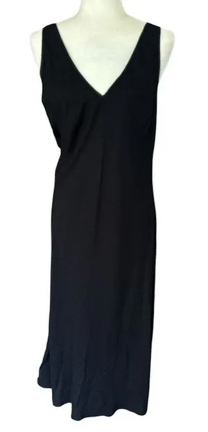 Vintage‎ April Cornell Maxi Dress Small Minimalist Black Whimsygoth Witchy Goth thumbnail 1