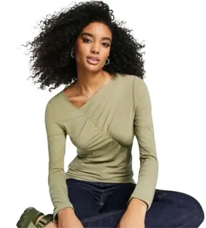 & Other stories asymmetric long sleeve top Medium thumbnail 1