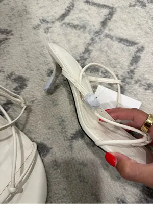 H&M Cream Strappy Knot Sandals for Women thumbnail 6
