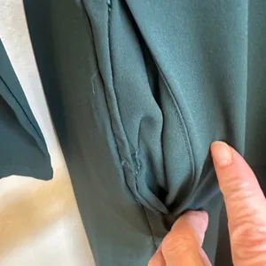 Adam Lippes Dark Green Wide Leg Jumpsuit SIZE 6 Long Sleeve Career Designer $528 thumbnail 9