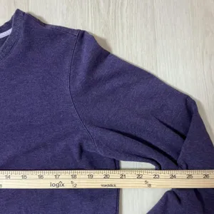 LL Bean Womens Purple Crew Neck Sweatshirt‎ Gorpcore Pullover M PET 516882 thumbnail 3